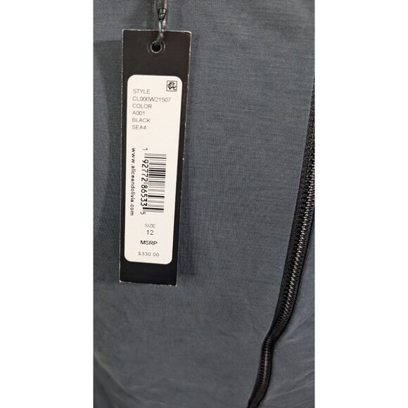 Alice + Olivia KATHERINA RUCHED FITTED Modal Blend Soft Stretch 12 - Picture 10 of 14